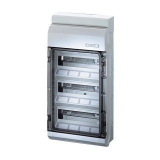 Quadro Saliente IP65 3Filas 36 Modulos Cinza