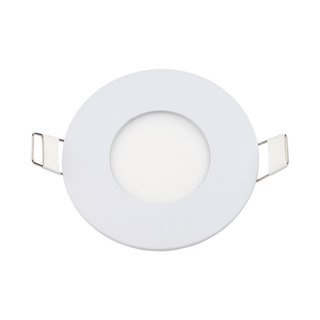 Downled Redondo Encastrar 3W 150Lm 6000K IP20 120º Aro Branco 2431