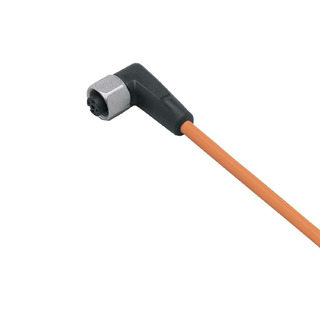 Cabo Laranja com Conector M12 10Mts Saída Lateral 90º EVT008