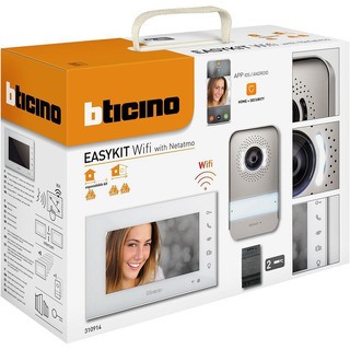 Kit Video Porteiro EASYKIT WIFI WITH NETATMO com Monitor 7? 2 Fios Branco 310914