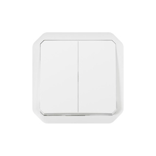 Comando Multifunções Duplas IP55 IK08 Branco
