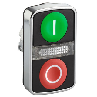 Cabeça de Botão Luminoso Duplo ZB4BW7A3741
