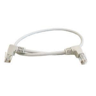 Patch Cord Cat.6 UTP 0.5Mt com Ficha 90º Cinza 00235804