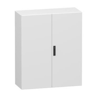 Armário Mural Com 2 Portas Opacas Metálico S/ Platine 1200x1000x400 SPACIAL CRN2 IP55 IK10 RAL7035 NSYCRN1210400D