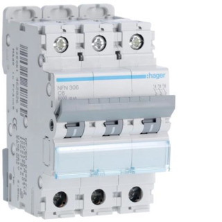 Disjuntor 3P 6A C 6/ 10Ka