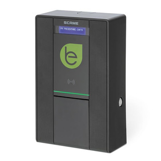 Wall Box BE-W Pessoal com 1 Tomada T2S 3P N T 400V 22Kw 32A IP54 DC Leakge 6Ma com Medidor de Energia MID Display LCD RFID 205.W37-D0