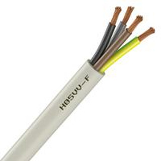 Cabo H05VV-F (FVV) 4X1,0 Branco Rolo