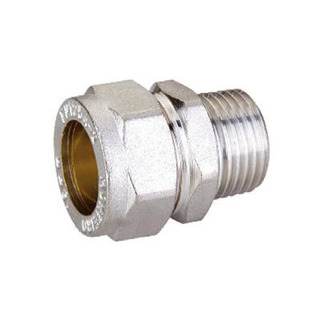 Casquilho Macho Cromado Bicone 3/ 4 18mm