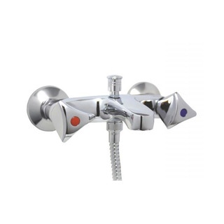 Torneira de Parede 1/ 2 Tricornio Azul Cromada