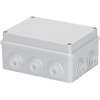 Caixa de Derivação com Passa Cabos 150x110x70 IP55 Cinza 44006