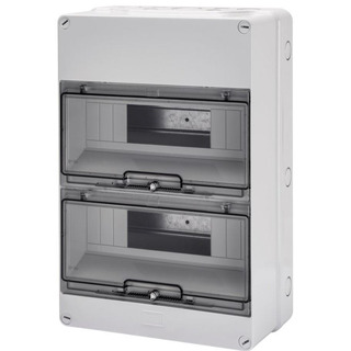 Quadro Saliente Estanque com Porta Transparente 24 Módulos 250x375x135 IP55 40007