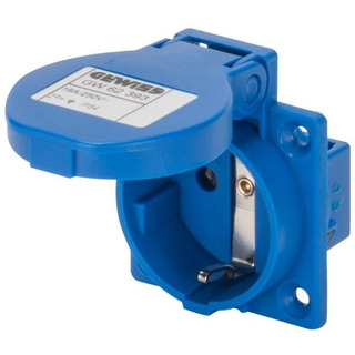 Tomada de Encastrar Schucko com Tampa  2P T 16A IP54 50x50 62393