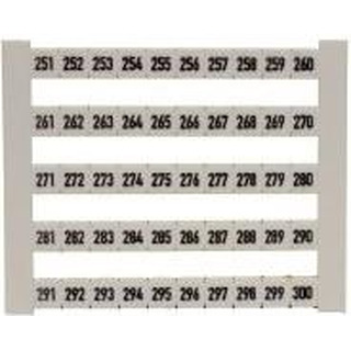 Dekafix Marcador para Bornes 251-300 por Ordem Crescente 0473460251 #