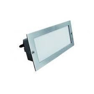 Aplique de 36 Leds de Muro de Encastrar IP54 240V 6000K Inox #
