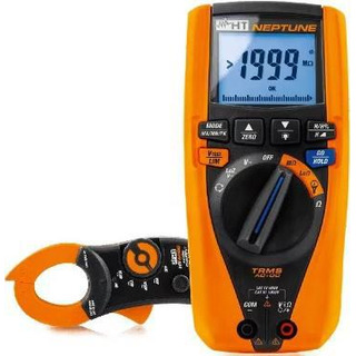 Kit Multimetro Neptunek 1000V   Pinça Amperimetrica 4006