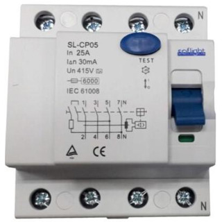 Interruptor Diferncial 4P 25A 30mA Tipo B SL-CP05425-30-B #