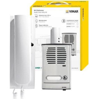 Kit de Audio 2 Fios 1 Telefefone 8874 Botoneira 8000 Saliente