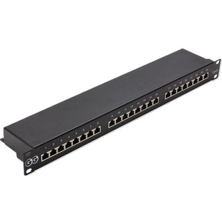 Patch Panel Cat. 6 STP/ UTP 24Portas 1U Para Bastidor 19 CPP16N24 #