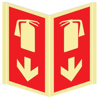 Placa Panorâmica Fotoluminescente Extintor 200x300 10863