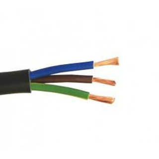 Cabo H05VV-F (FVV) 3G1,0 Preto Rolo