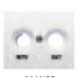 Disco Para Tomada R/ TV-SAT Branco Eclipse 510701