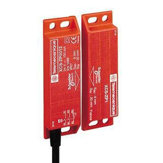 Interruptor Magnético de Segurança Vermelho 24Vdc 2NC 1NO cabo 2Mt XCSDMP7002