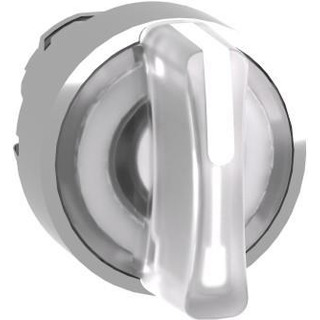 Seletor Metálico (0-1-2) Posição Mola Luminoso Branco Para Furo 22mm ZB4BK1513 #