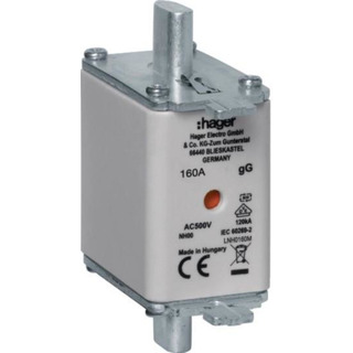 Fusível de Faca NH00 gG 160A 500V LNH0160M