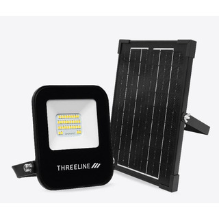 Projetor Solar Led 20W C/ Comando e Sensor 6000K 2000Lm IP65 Preto SPRI20