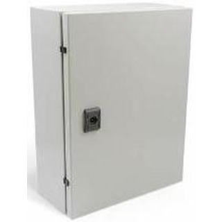 Armário ABS com Porta Opaca 500x400x175mm com Platine IP65 Cinza GG5004