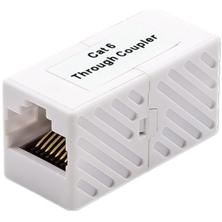 União RJ45 Fêmea/ Fêmea CAT6 Branca CKK16B