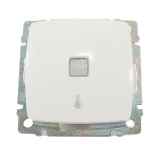 Botão Pressão Luminoso com Simbolo Lâmpada 230V Suno Branco 774013