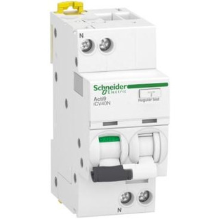 Disjuntor Diferencial 1P N 40A Curva C 6000A 300mA A9DE7640 #