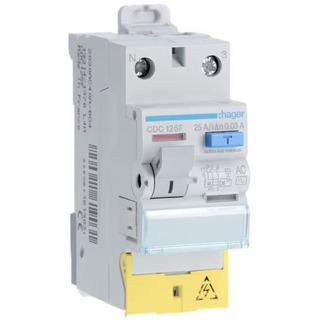 Interruptor Diferencial  1P N 25A 30mA AC Com Bornes Desalinhados