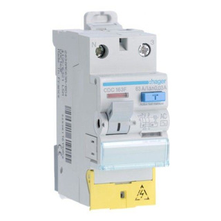 Interruptor Diferencial 1P N 63Ah 30Ma AC Com Bornes desalinhados