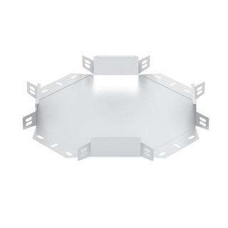 Cruzamento Plano Para Calha Chapa Perfurada Sendzimir 100x40 CC-X1-100-40-PG #