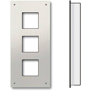 Placa Frontal de Controle de Porta TCS UP para 3 Módulos ZAU2003-0030