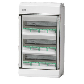 Quadro Saliente 3 Filas 36 Módulos com Porta Transparente IP40 SPT336 #