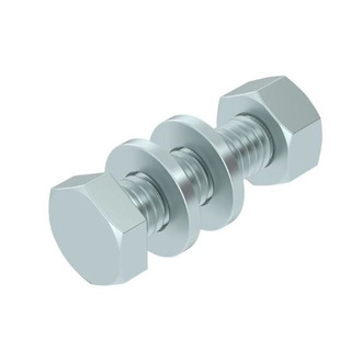 Conjunto Parafuso com Porca M6 Galvanizado a Quente BN06-10-DG 1160807134