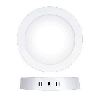 Downled Redondo Saliente 12W 1272Lm 3000-4000-6000K IP20 180º Aro Branco 261200CCT