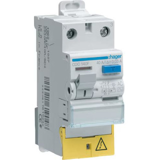 Interruptor Diferencial 1P N 40Ah 30Ma AC Com Bornes desalinhados