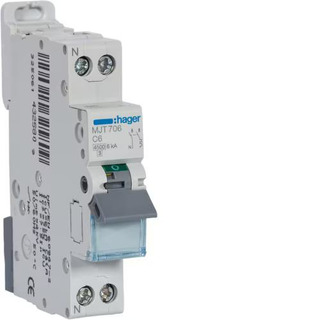 Disjuntor DPN 1P N 6Ah 4.5/ 6Ka Curva C