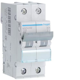 Disjuntor 2P 32Ah 3Ka Curva C MWN232