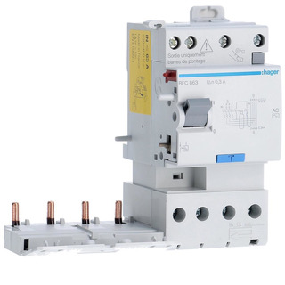 Bloco Diferencial Dupla Saida 4P 63A 300mA AC BFC863 #