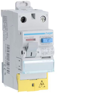 Interruptor Diferencial 1P N 25A 300Ma 2 Módulos HI com Bornes Desalinhados CFH125F