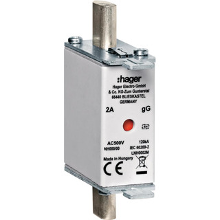 Fusível de Faca NH00 gG 63A 500V LNH0063M