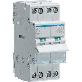 Interruptor De Corte 4P 32A (2 Modulos) SBN432