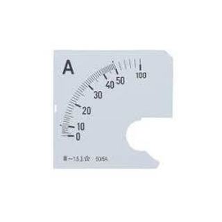 Escala para Amperimetro 0....100 5A 2In Amplitude 90º 72x72mm 720900100X5