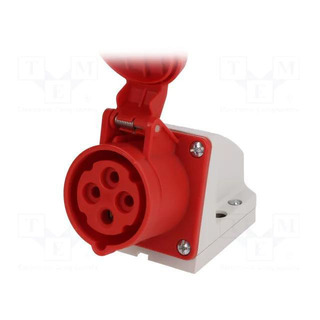 Tomada Mural Femea IP44 16A 3P T 400V 114-6K #