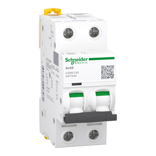 Disjuntor IC60N 2P 40Ah Curva C 6Ka A9F79240